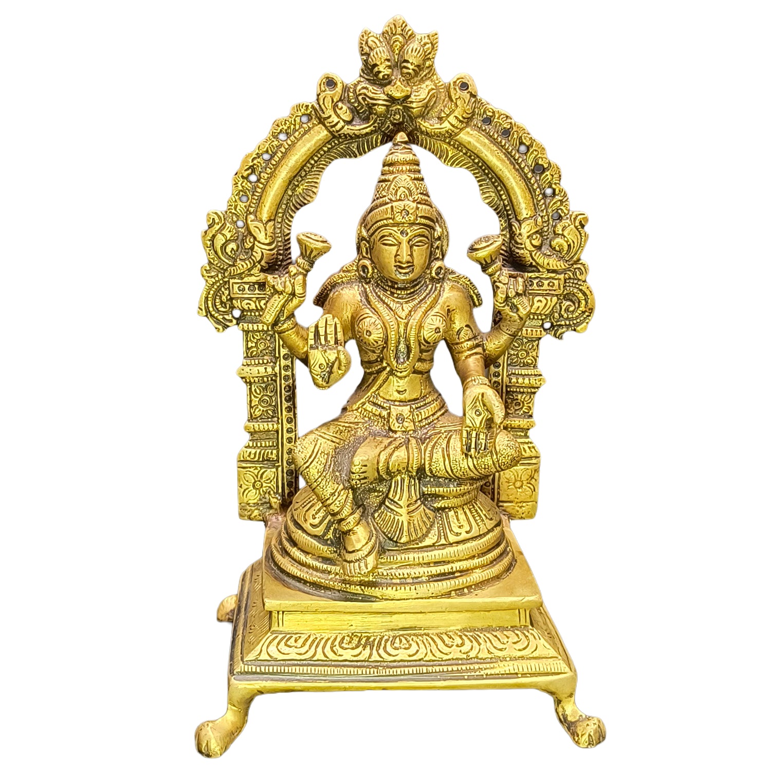 Lakshmi Sitting With Arch