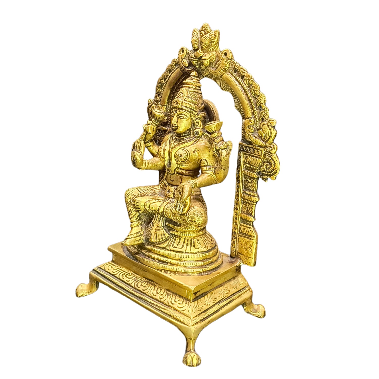 Lakshmi Sitting With Arch