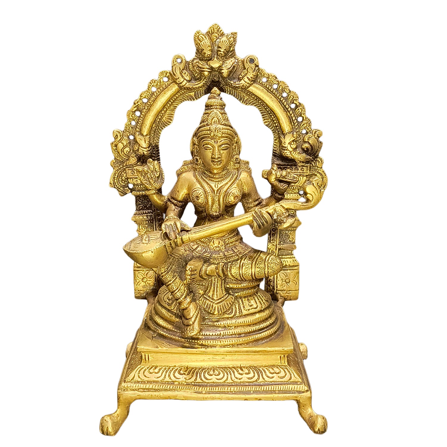 Saraswati Sitting With Arch