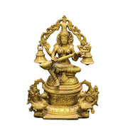 Saraswati Sitting With Bell