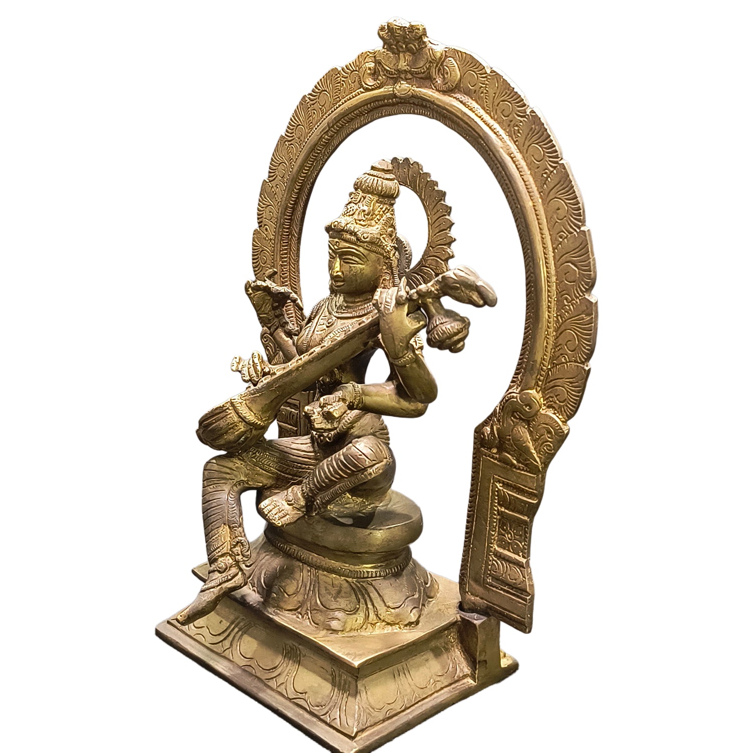 Saraswati Sitting With Arch