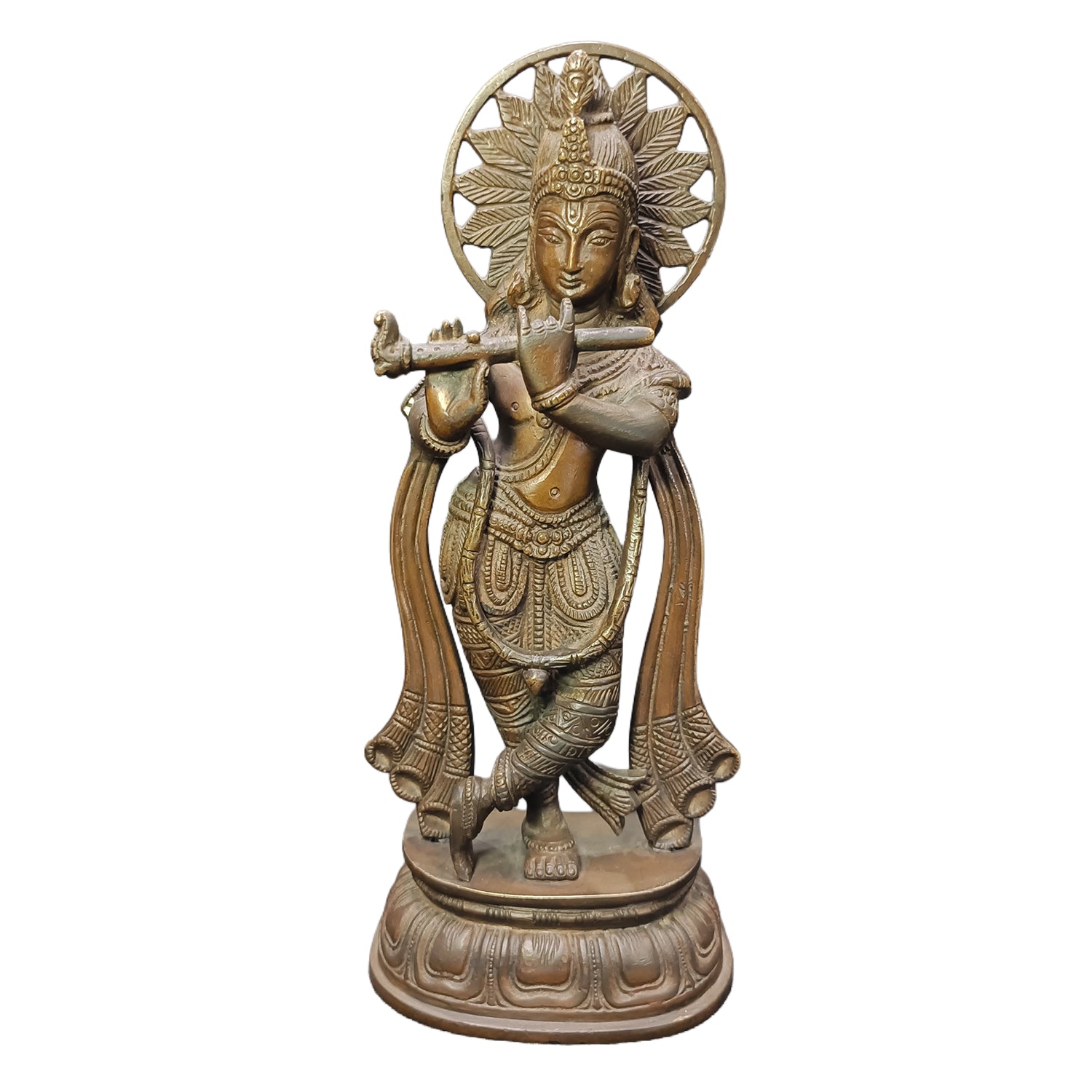 Krishna with Flute (Antique Finish)