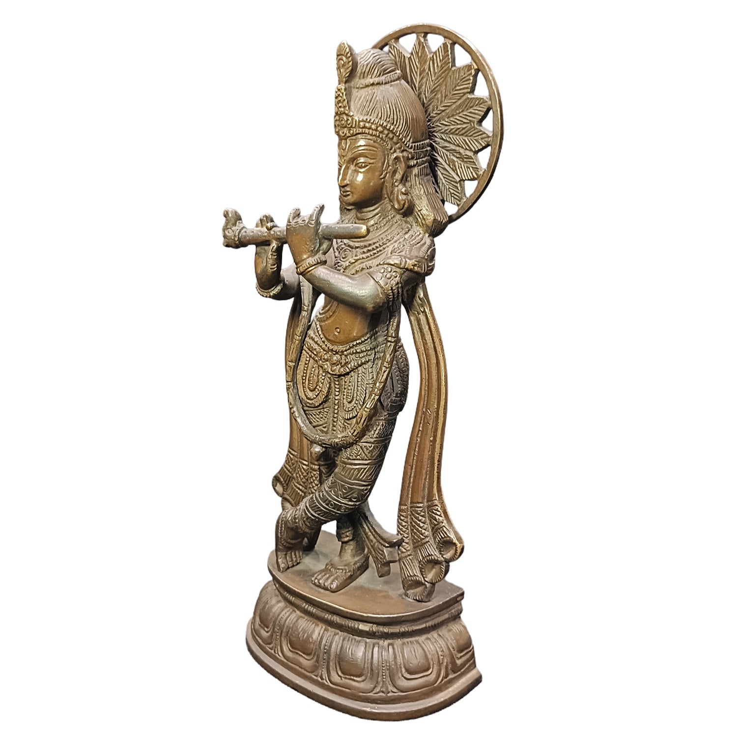 Krishna with Flute (Antique Finish)