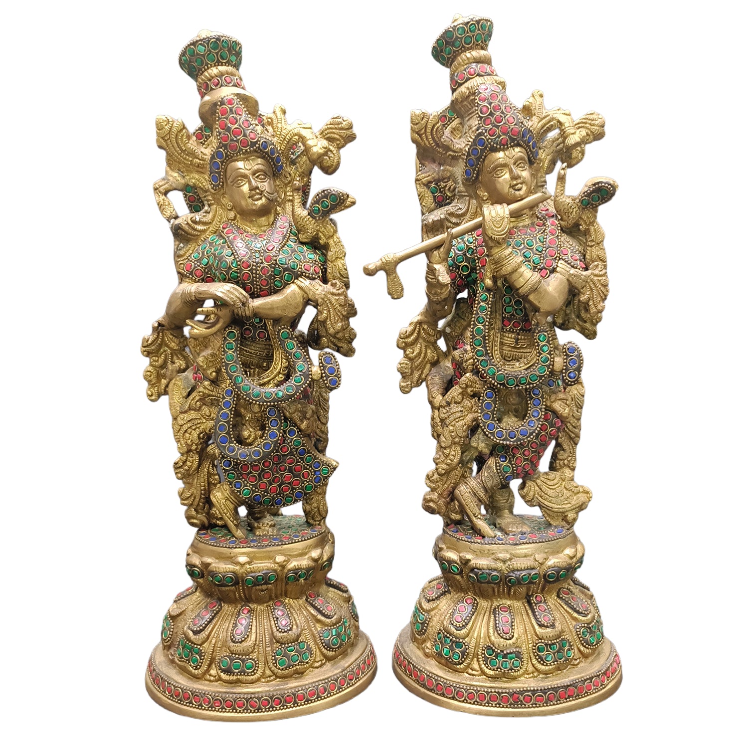 Radha Krishna Stone work (2 pieces)