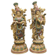 Radha Krishna Stone work (2 pieces)