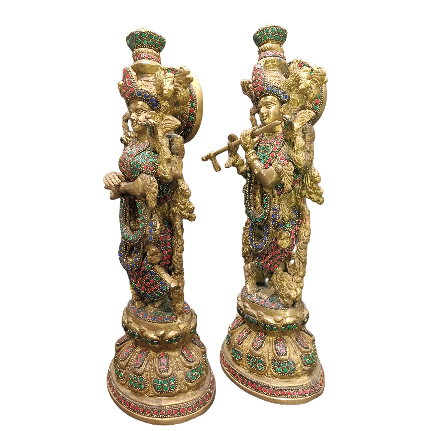 Radha Krishna Stone work (2 pieces)