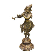 Krishna With Flute (Antique Finish)