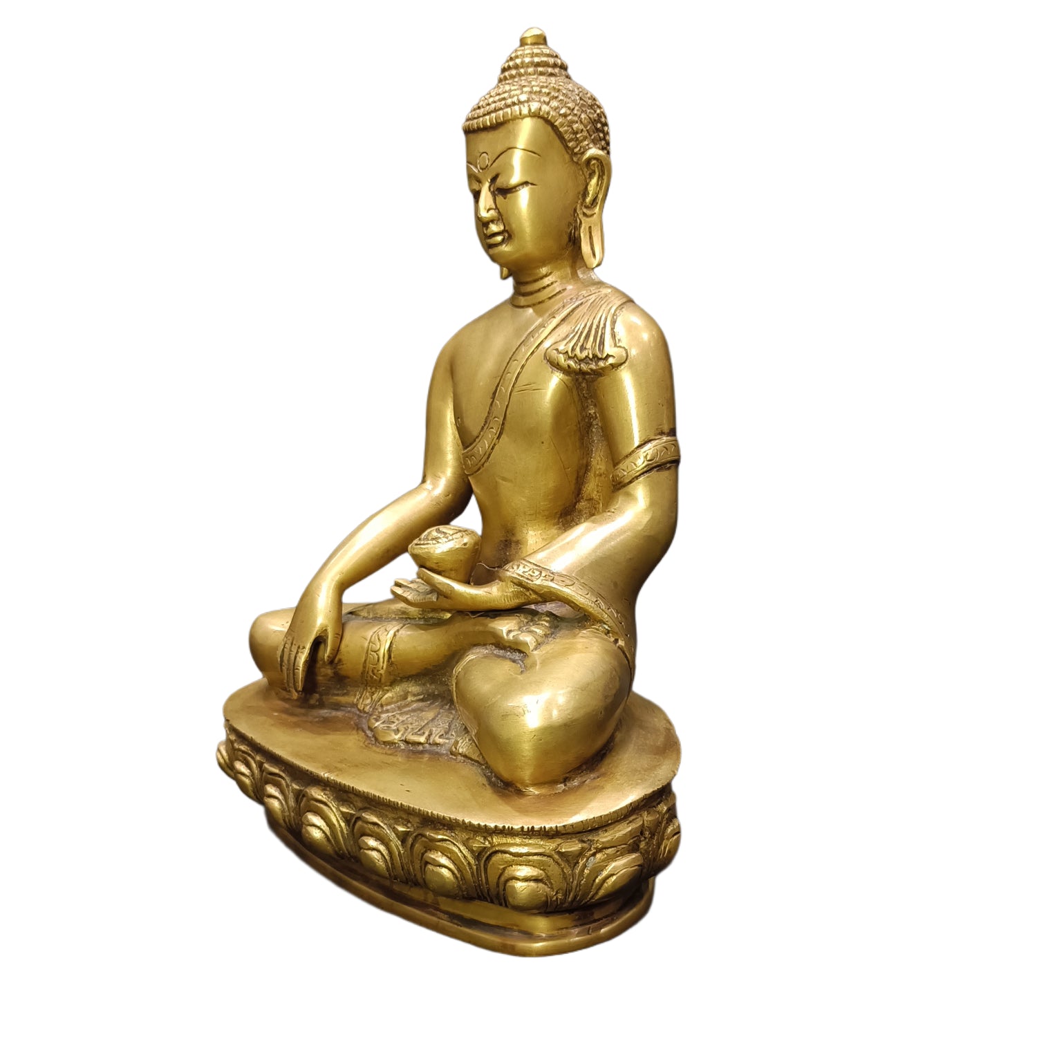 Buddha Sitting (Brass Colour)