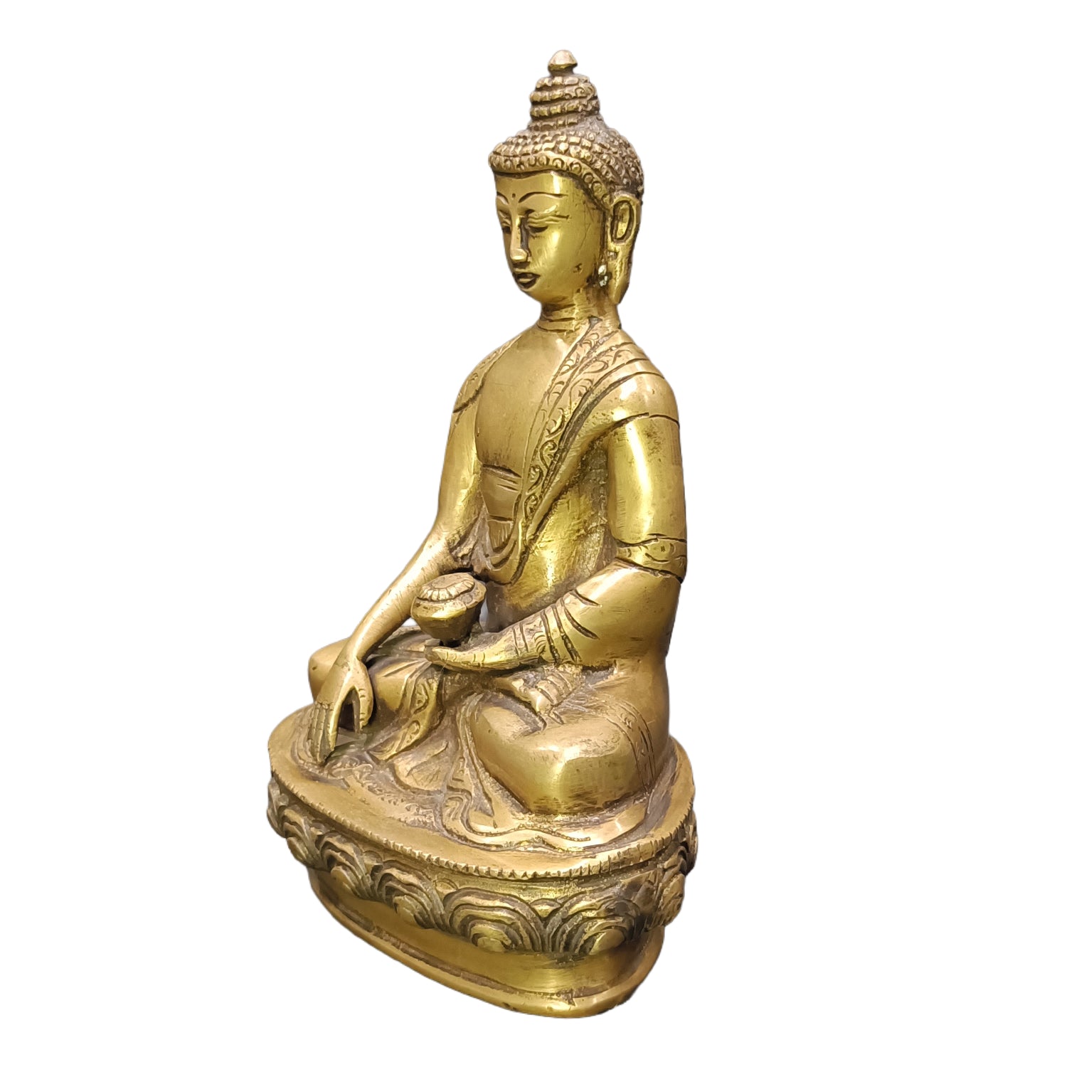 Buddha Sitting (Brass Colour)