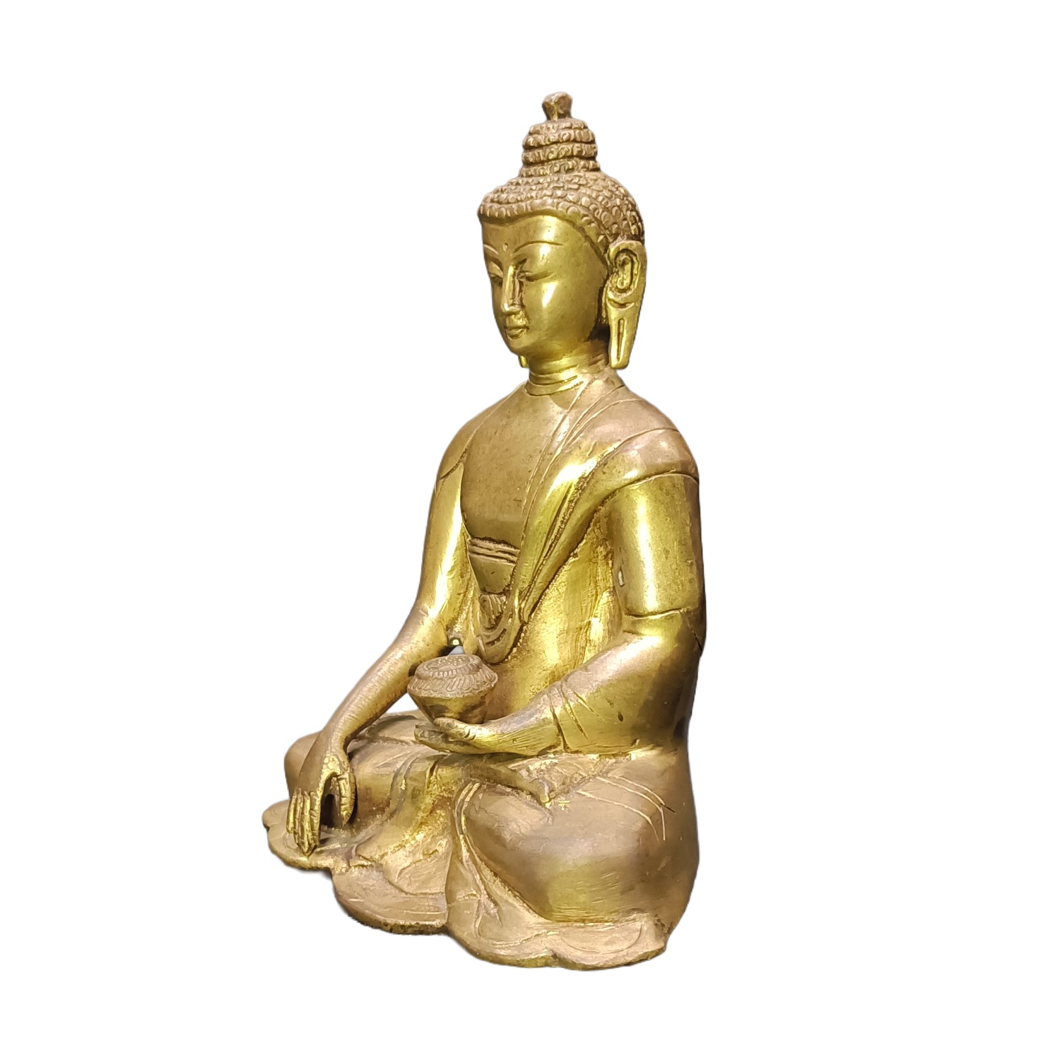 Buddha Sitting (Brass Colour)