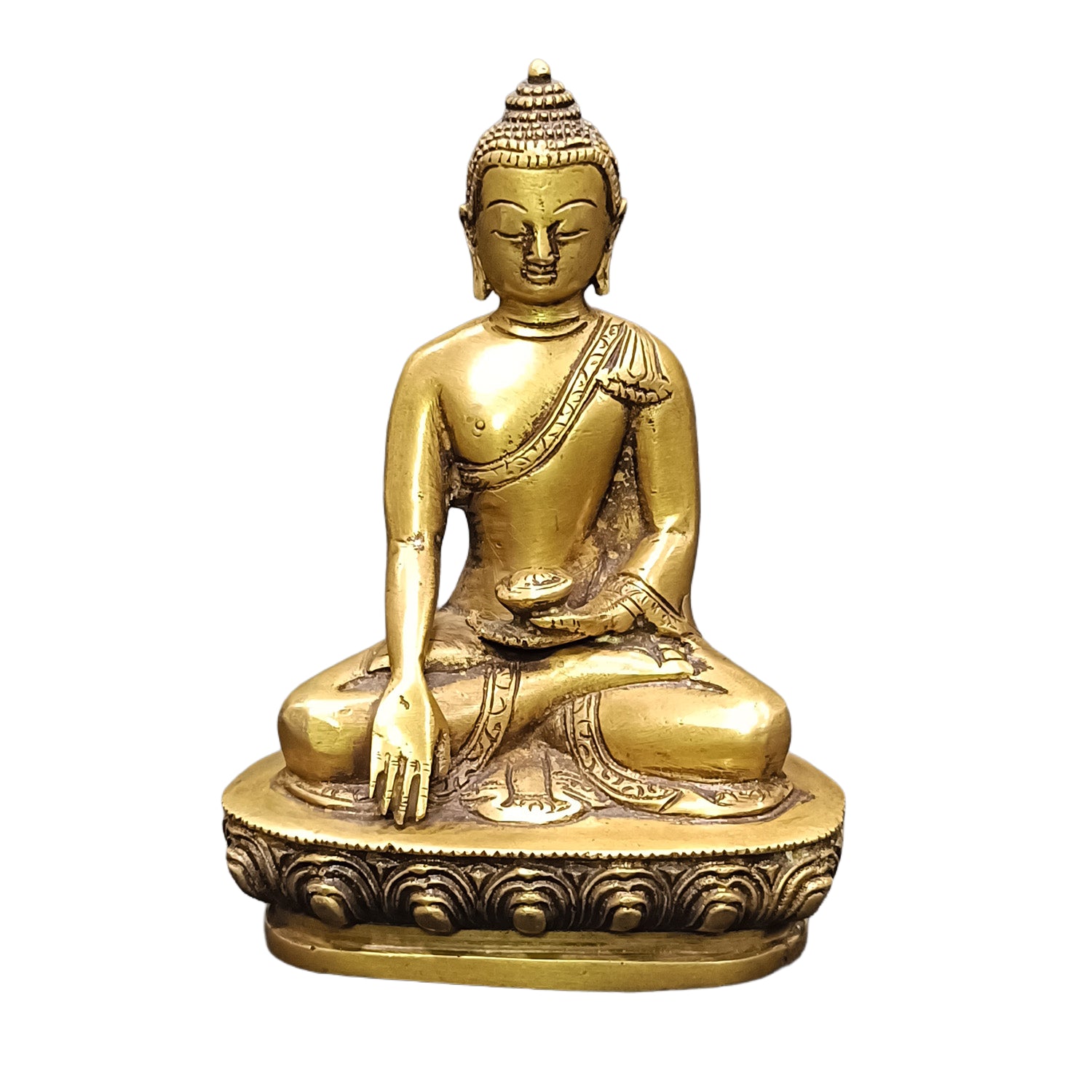 Buddha Sitting (Brass Colour)
