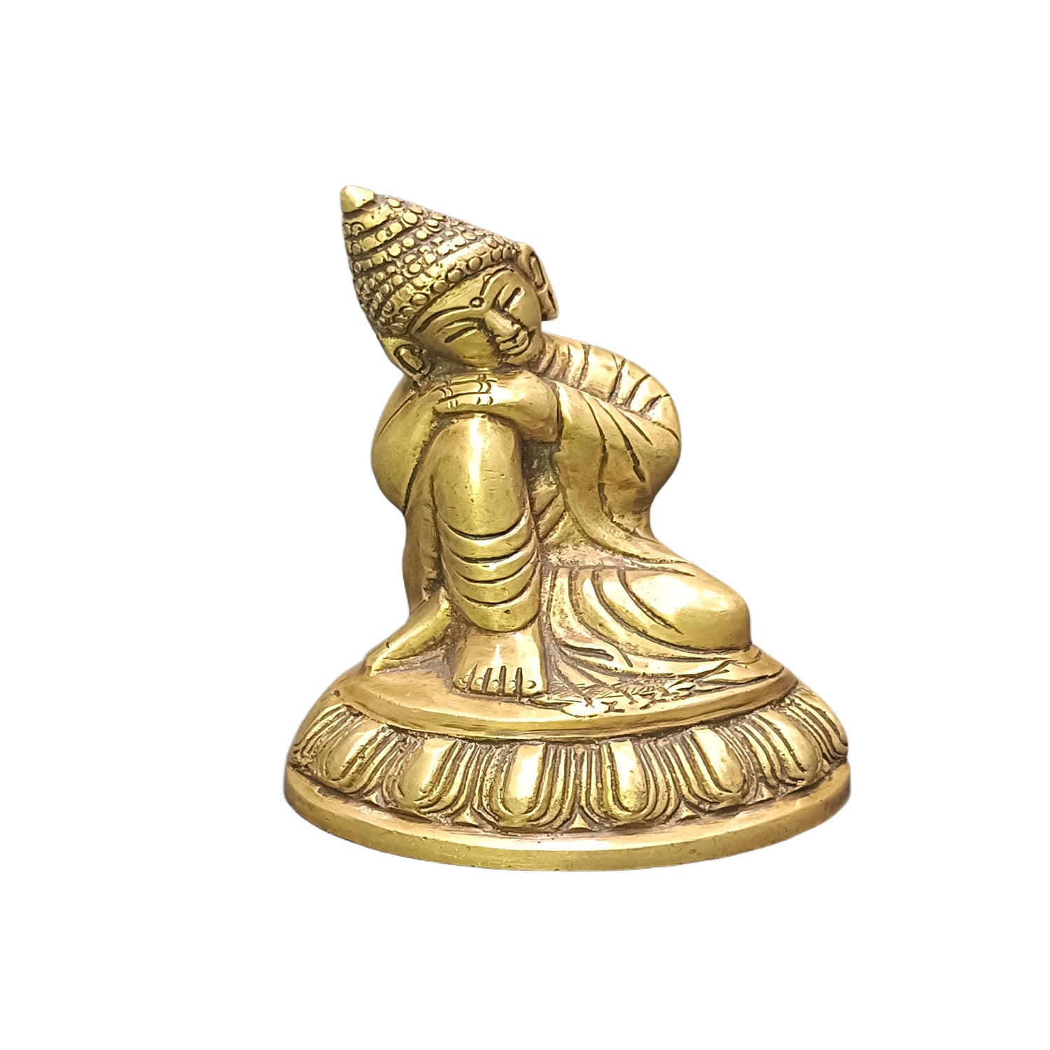 Buddha Relaxing (Brass Colour)