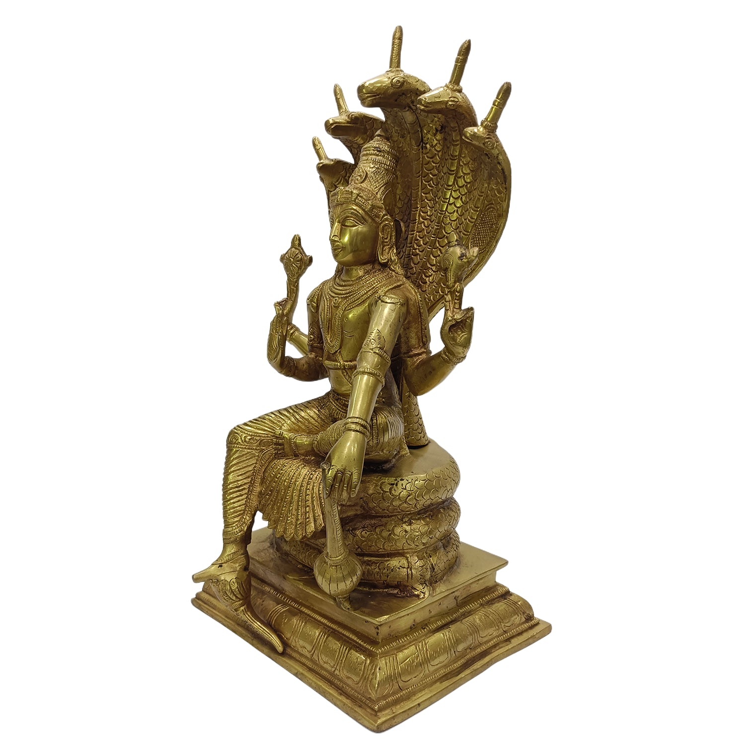 Vishnu Sitting On Snake