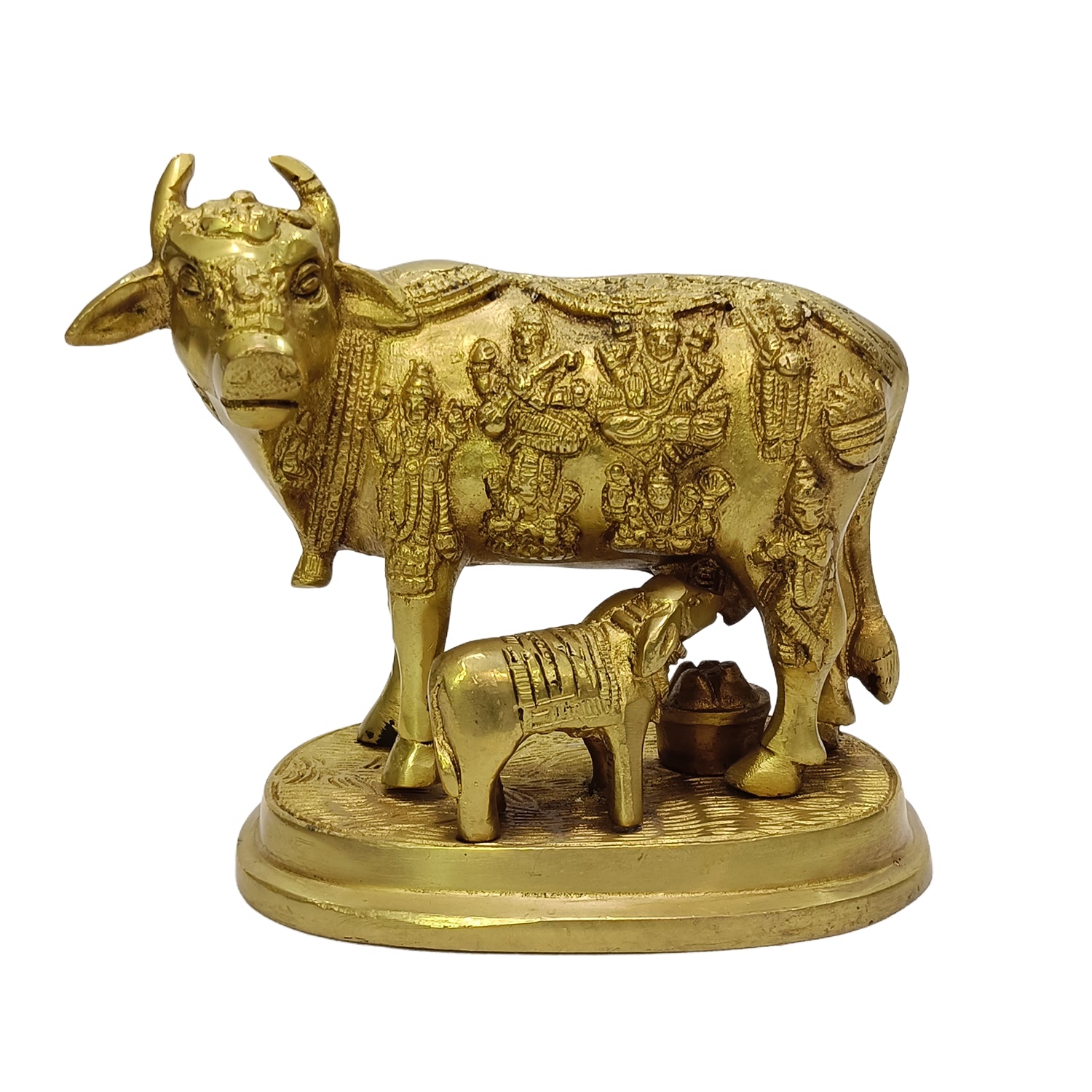 Cow & Calf (Brass Colour)