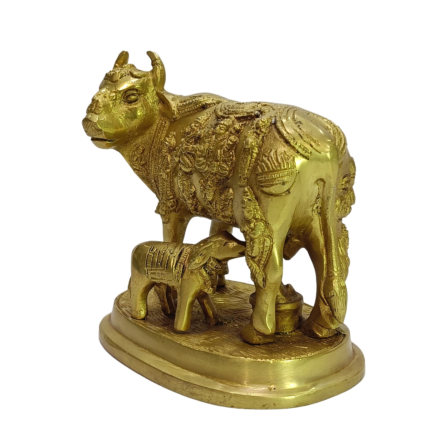 Cow & Calf (Brass Colour)