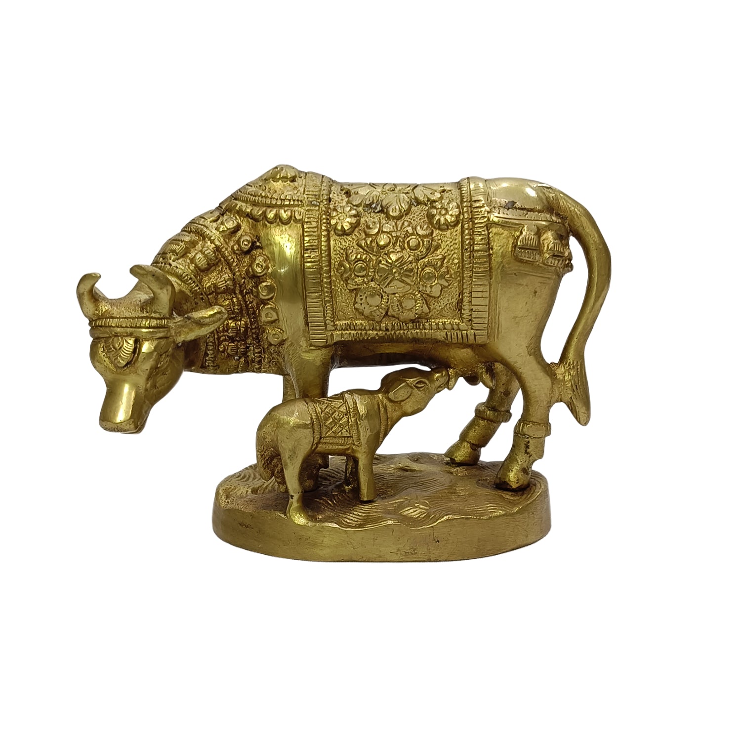 Cow & Calf (Brass Colour)