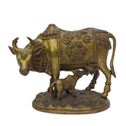 Cow & Calf ( Brass Antique Colour)