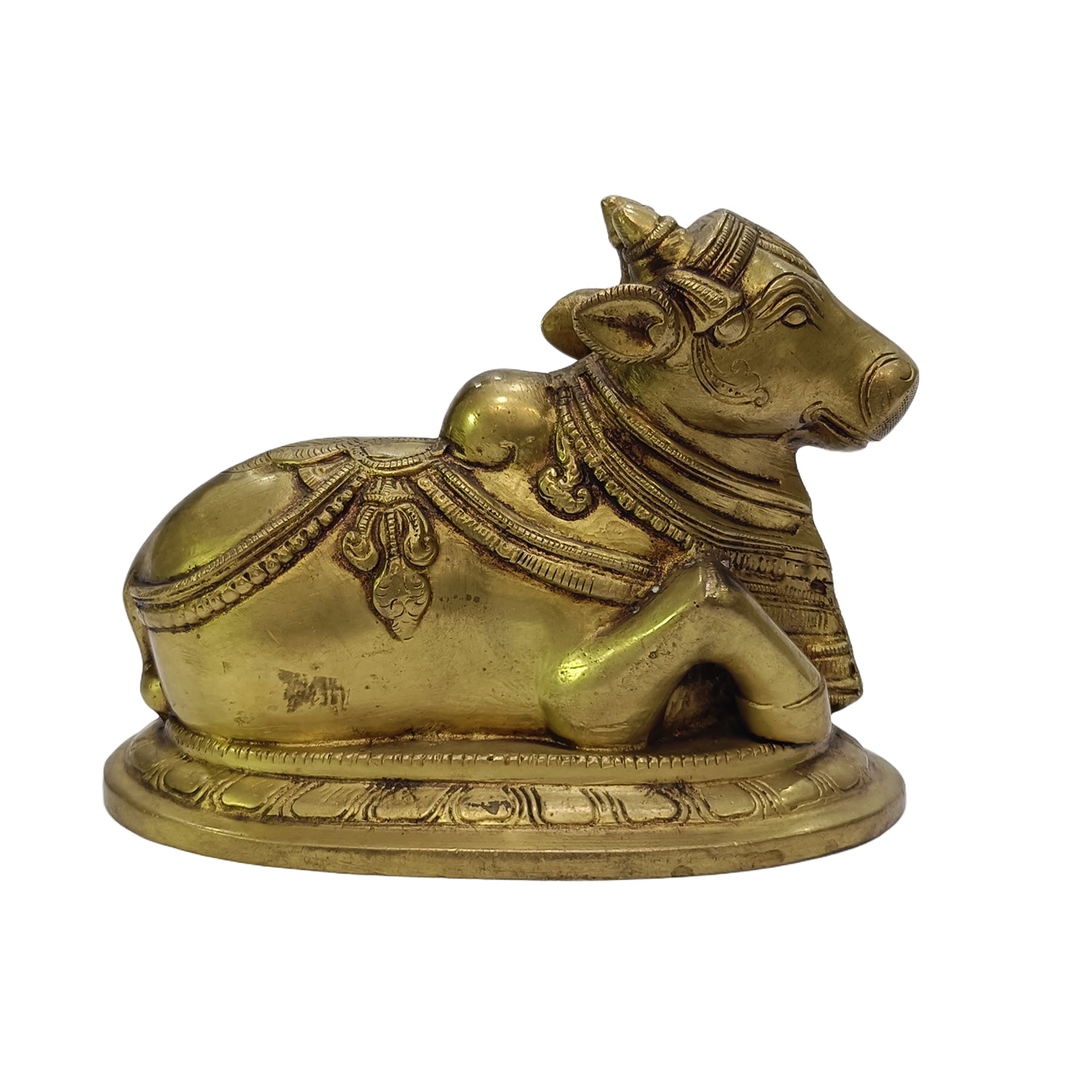 Nandhi Sitting (Brass Colour)