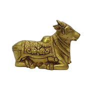 Nandhi Sitting (Brass Colour)