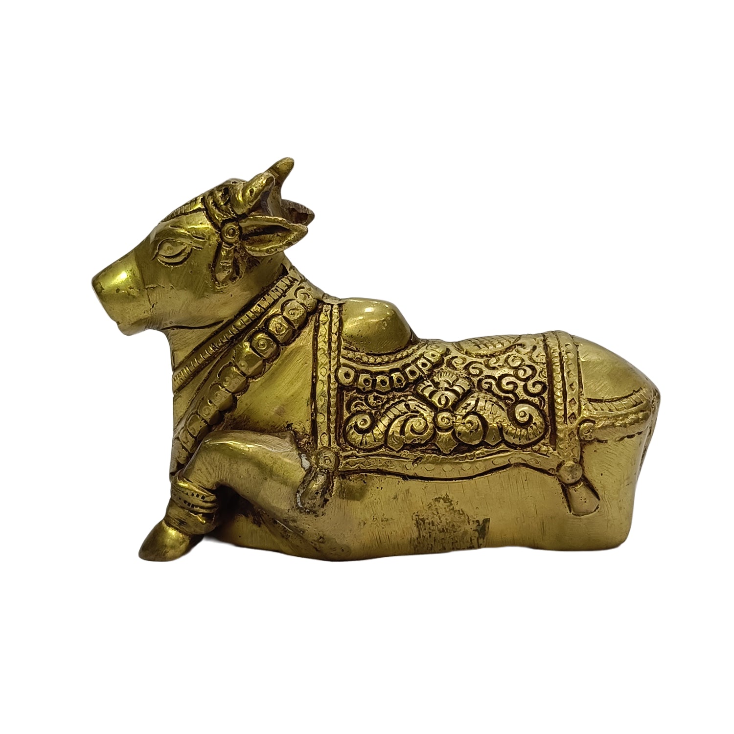 Nandhi Sitting (Brass Colour)
