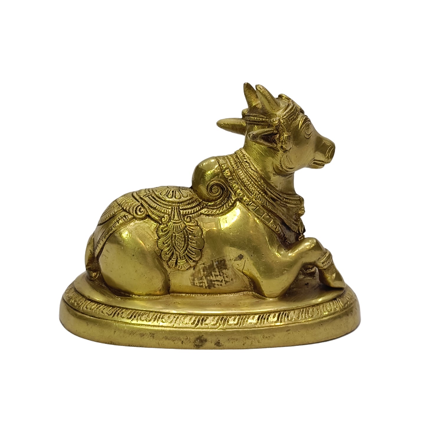 Nandhi Sitting (Brass Colour)