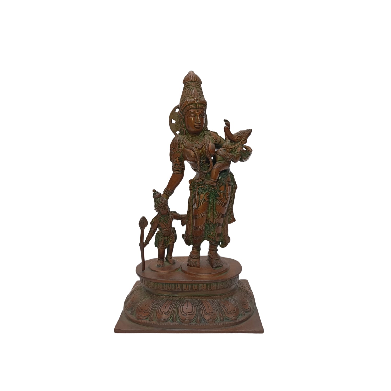 Parvathi With Murugan, Ganesh