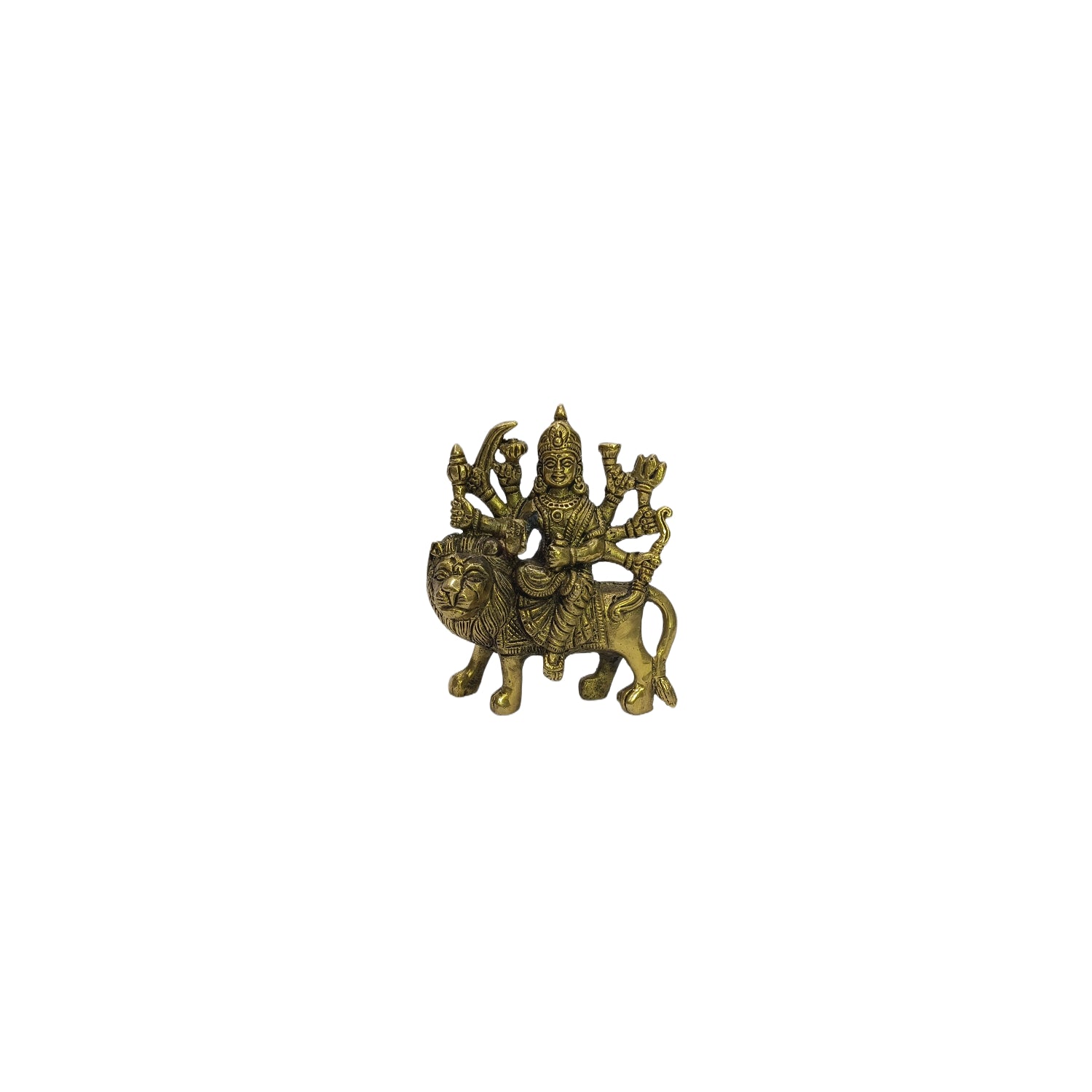 Durga Sitting On Lion