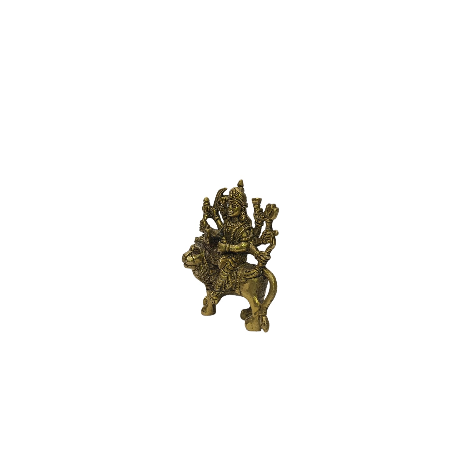 Durga Sitting On Lion
