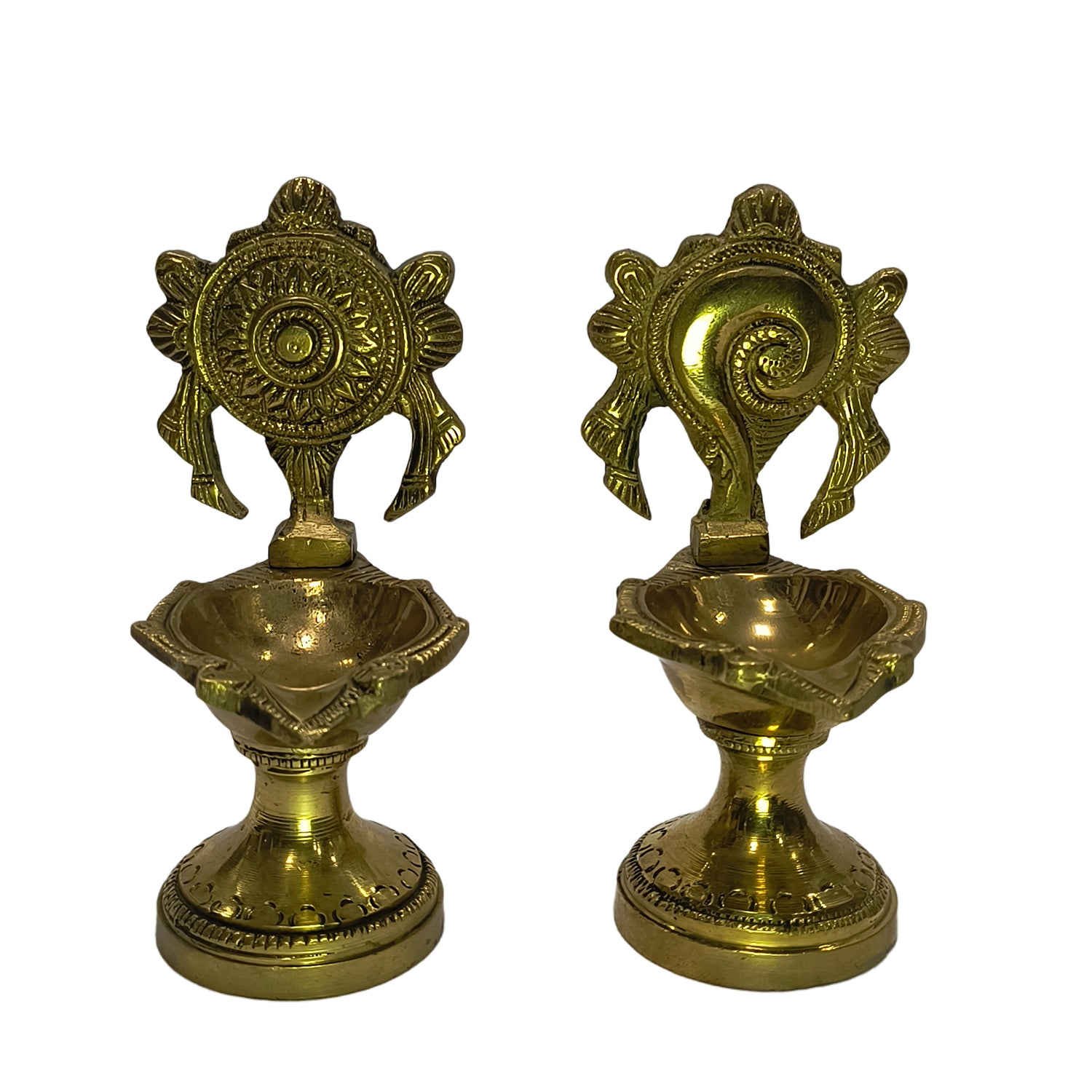 Shanku & Chakara Lamp (Set Of 2)