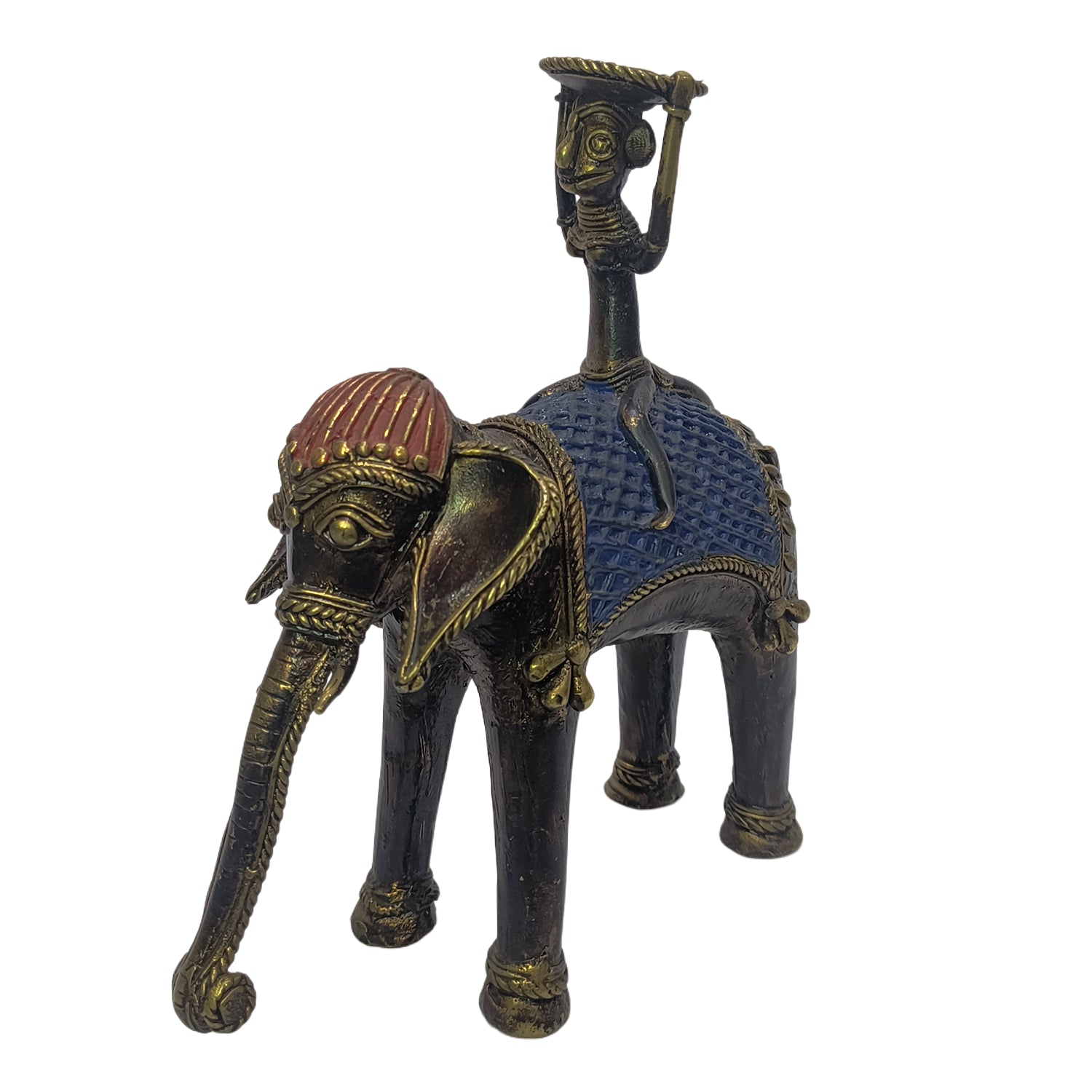 Tribal Model Elephant With Rider