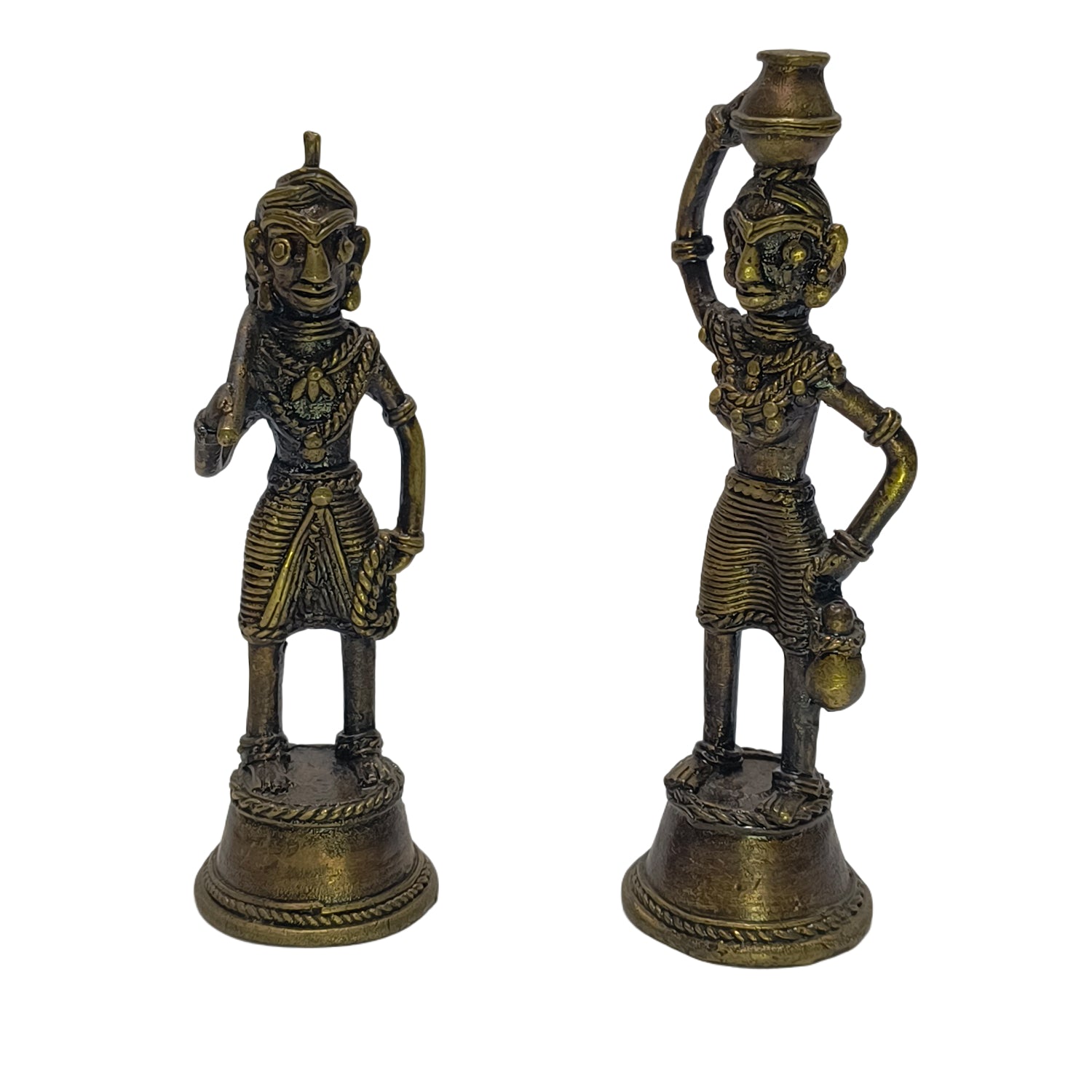 Tribal Model Man & Women Yellow Colour Set Of 2