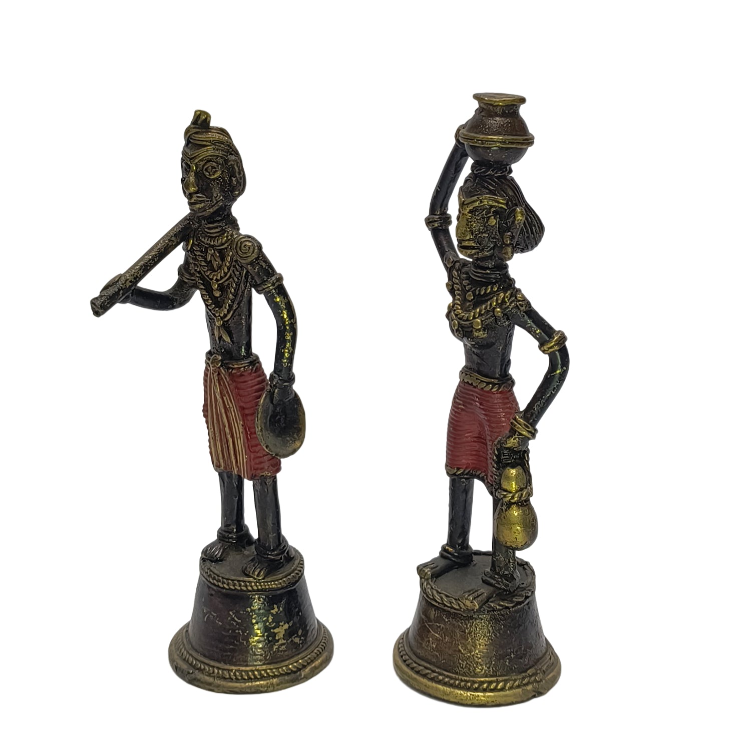 Tribal Model Man & Women Red Colour Set Of 2