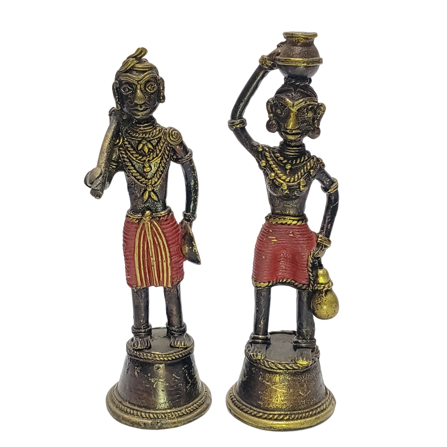 Tribal Model Man & Women Red Colour Set Of 2