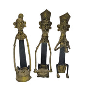 Tribal Model Man & Women Sitting Music Set Of 3