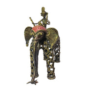 Tribal Model Elephant With Rider