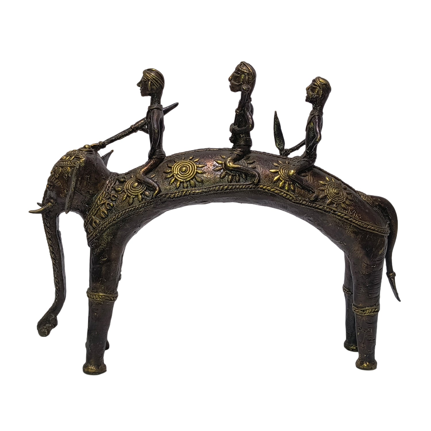 Tribal Model Elephant With Rider