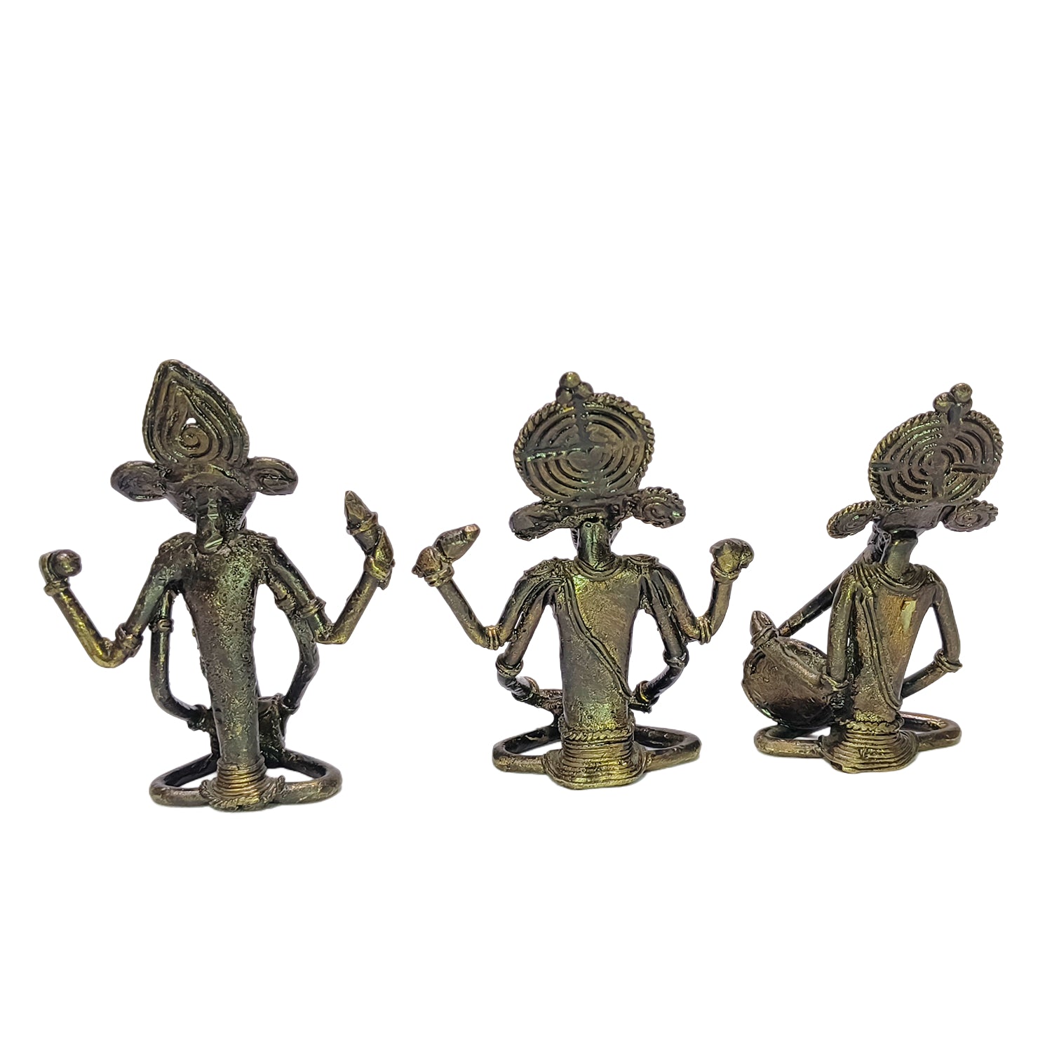 Tribal Model Music Ganesh Set Of 3