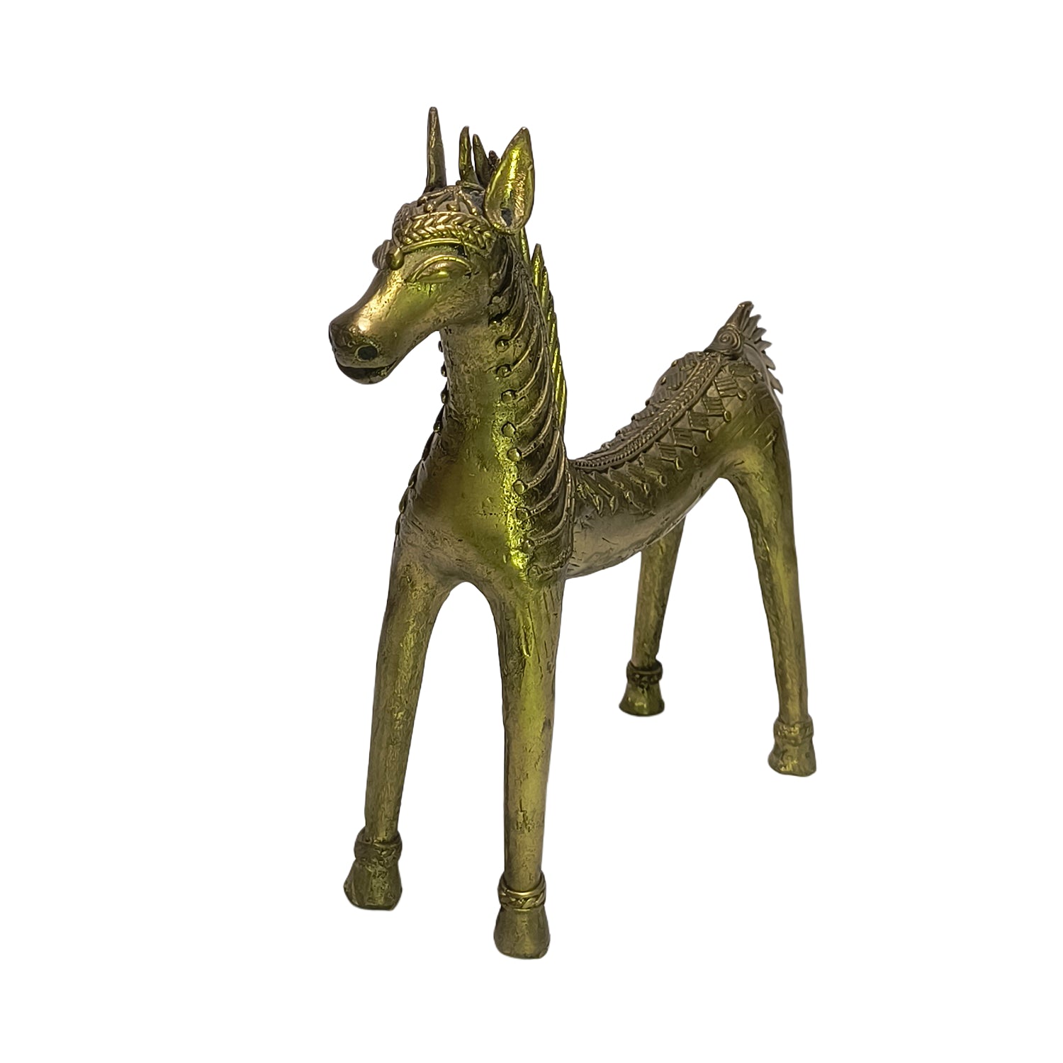 Tribal Model Horse (Brass Colour)