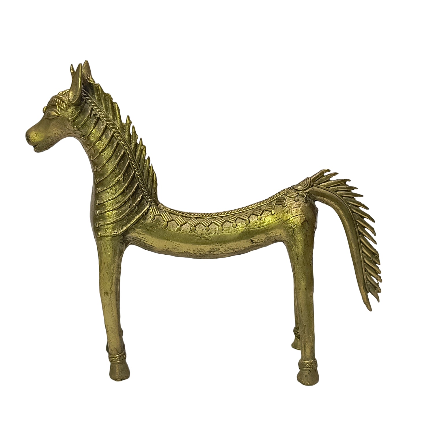 Tribal Model Horse (Brass Colour)