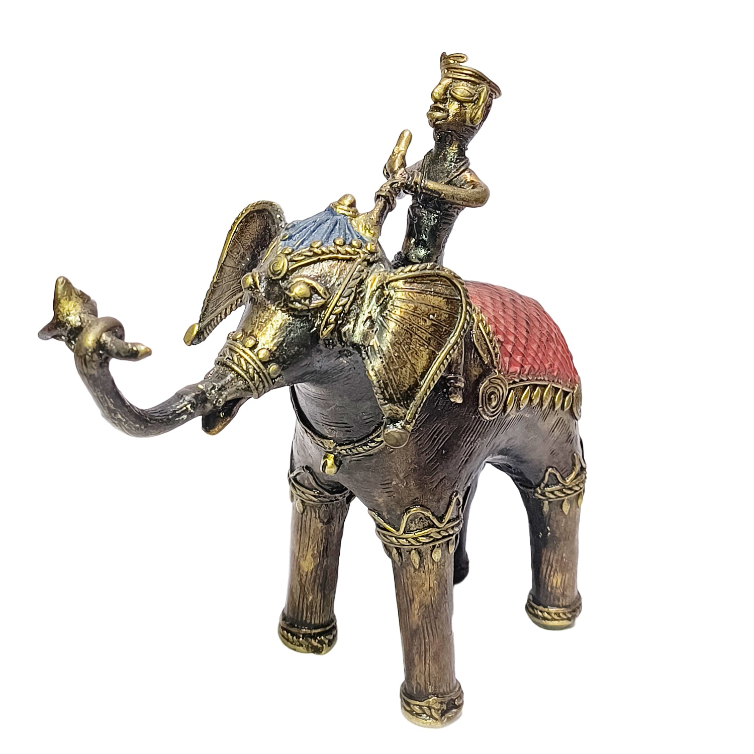 Tribal Model Elephant With Rider