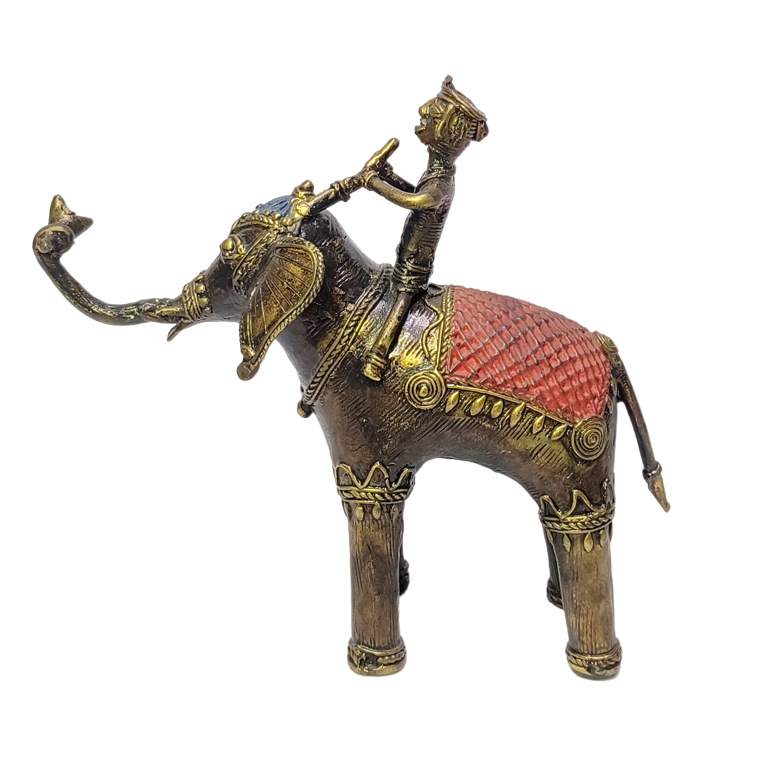 Tribal Model Elephant With Rider
