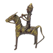Tribal Model Horse With Rider