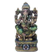 Ganesh Sitting (Brown Colour Painted)