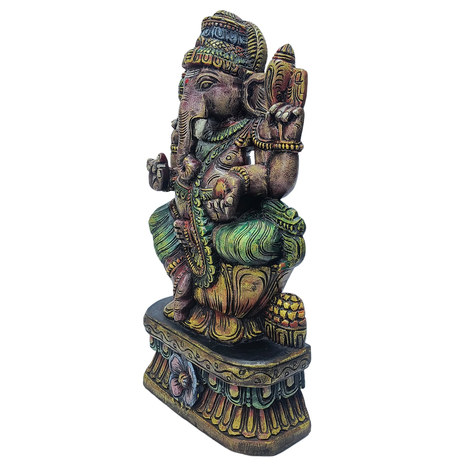 Ganesh Sitting (Brown Colour Painted)