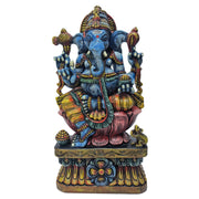 Ganesh Sitting (Blue Colour Painted)