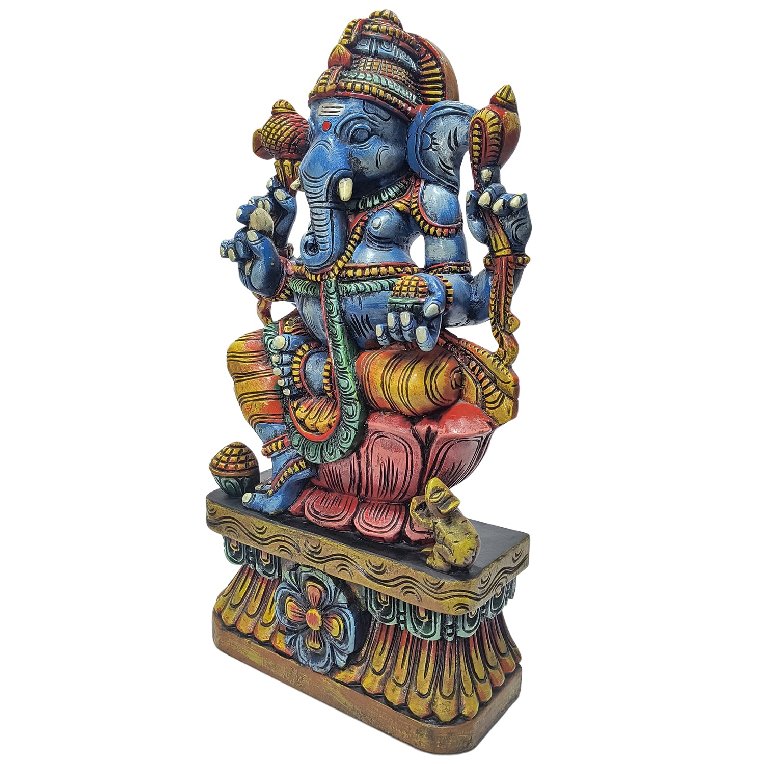 Ganesh Sitting (Blue Colour Painted)