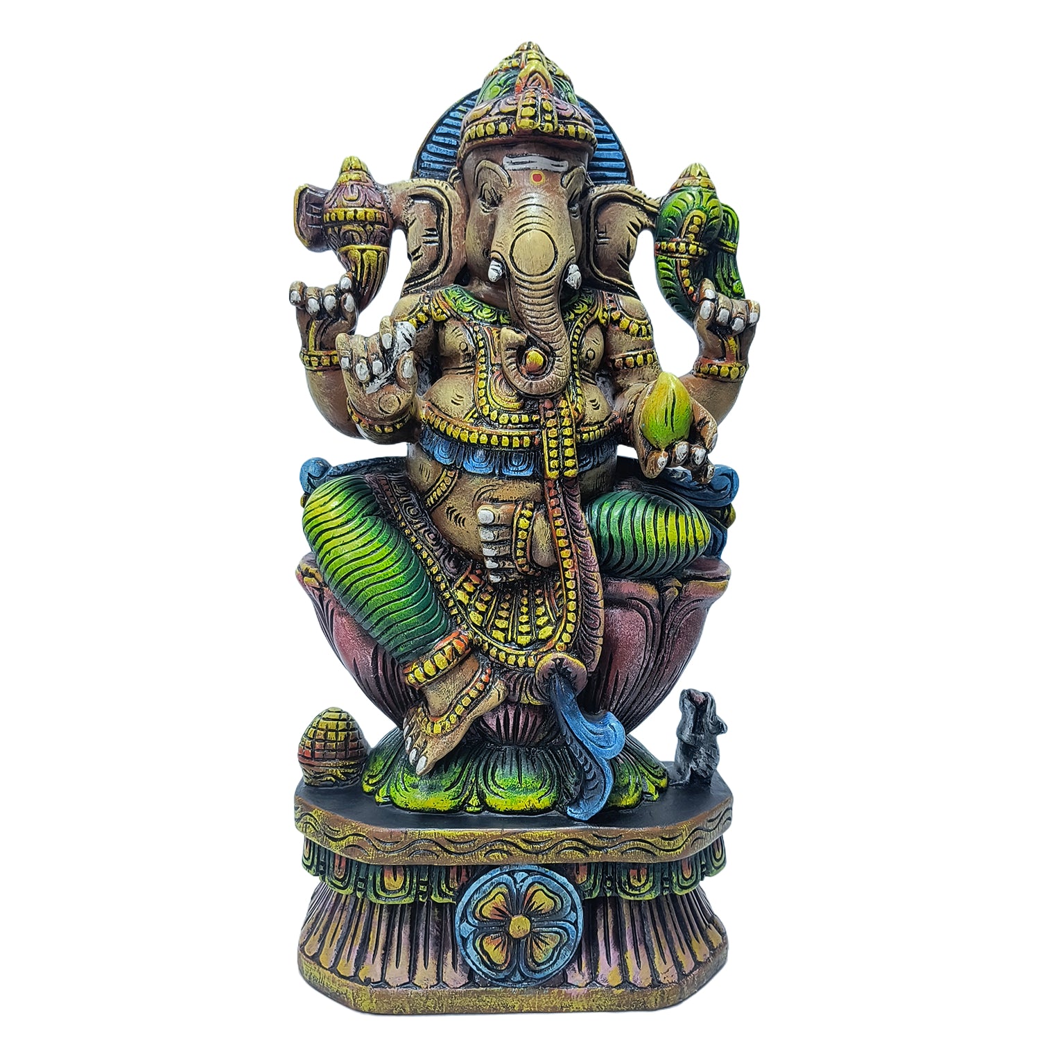 Ganesh Sitting (Sandal Colour Painted )