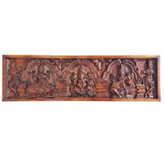 Panel Lakshmi Ganesh Saraswathi (Plain Brown)