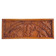 Panel Gaja Ganesh (Plain Tan Brown)