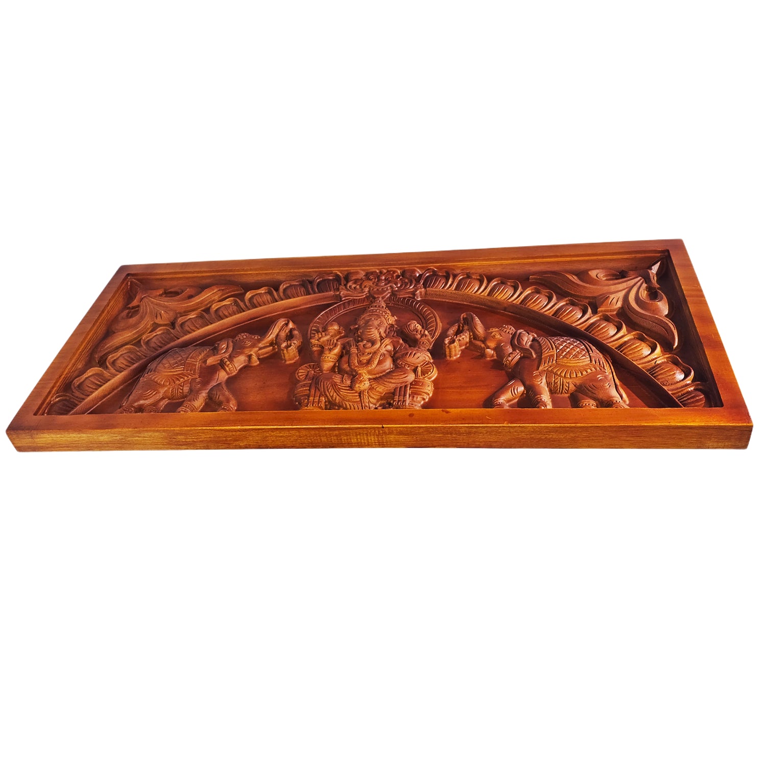 Panel Gaja Ganesh (Plain Tan Brown)